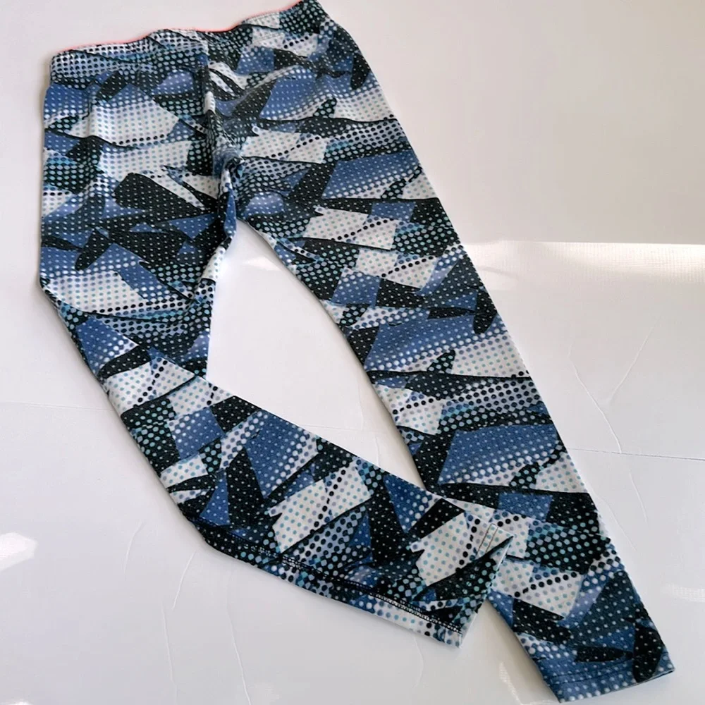 Nike Big Kids(Girl) blue print leggings‎